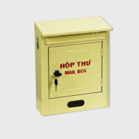 Hộp Thư Thái Sơn - Size lớn Sắt sơn tĩnh điện - kem