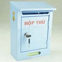 Hộp thư, thùng đựng thư sắt sơn tĩnh điện màu xanh KT 20 x 9 x 28 (Cm) TS.02-S