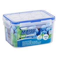 Hộp Thực Phẩm CN Matsu 1500ml Duy Tân No.434 18.5 x 13.5 x 10.4 cm Trong Suốt Không Màu