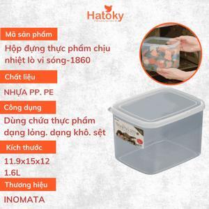 Hộp thực phẩm vuông Inomata 1600ml