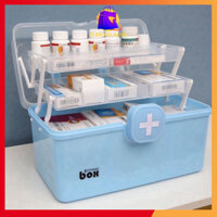 Hộp thuốc gia 3 tầng  đình cỡ lớn nhiều tầng đa năng tiện dụng