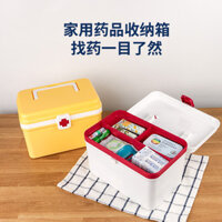 Hộp Thuốc Hộ Gia Đình Hộp Y Tế Dung Tích Lớn Hộp Bảo Quản Thuốc Y Tế Sơ Cứu Bộ Đa Lớp