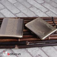 Hộp thuốc lá mầu xám khắc hoa văn đựng 20 điếu - Hộp thuốc lá mầu xám khắc hoa văn đựng 20 điếu