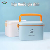 Hộp thuốc tiện lợi nhiều lớp lớn, Hộp thuốc gia đình 2 lớp, Hộp y tế đa chức năng