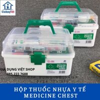 Hộp Thuốc Y Tế Gia Đình Cấp Cứu Nhiều Ngăn Nhựa PP Cao Cấp