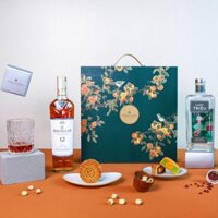 HỘP THƯỢNG HẠNG 6 BÁNH TRUNG THU KÈM RƯỢU GIN