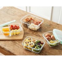 Hộp thủy tinh chia ngăn Lock&Lock Glass Food Container dung tích từ 860ml đến 1040ml LLG458
