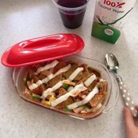 Hộp thủy tinh chịu nhiệt có nắp Lock&Lock Easy Cook hình Ovan LLG482 LLG483