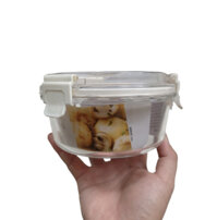 Hộp thủy tinh chịu nhiệt nắp vòm nhựa Tritan Lock&amp;Lock LLG - Hàng chính hãng - Trắng 650ml