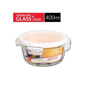 Hộp Thủy Tinh Clear Hình Tròn 400ml Lock&Lock LLG822
