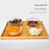 Hộp Thủy Tinh Có Nắp Sáng Tạo Đựng Gia Vị Đĩa Ăn Nhẹ Kích Thước Nhỏ Gọn Tiện Lợi