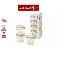 Hộp Thủy Tinh Đựng Thức Ăn Cho Bé 280ml (3 hộp) - LocknLock