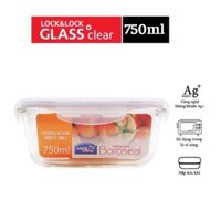 Hộp thủy tinh lock and lock 750ml hàng cao cấp chính hãng, đựng thực phẩm dùng được trong lò vi sóng, máy rửa bát