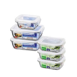 Hộp thủy tinh Lock & Lock LLG426S6 (Bộ 6 hộp)