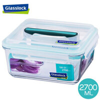 Hộp thủy tinh nắp có tay cầm 2700ml Glasslock MHRB 270