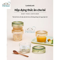 Hộp thủy tinh nhỏ đựng thức ăn cho bé Lock&Lock 280ml LLG542S3IVY kín hơi baby food container P3H Store