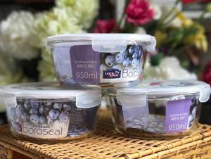 Hộp thủy tinh tròn Lock&Lock Euro Steam Hole LLG861T 950ml