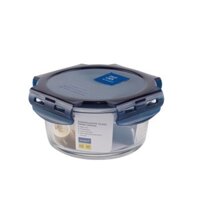 Hộp thủy tinh tròn MICRONWARE Chef Lock 750ml - 6082 || Micronware Chef lock glass food container - 750ml - 6082