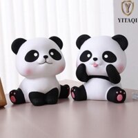 Hộp tiết kiệm gấu trúc ngồi YITAQI Thiết kế dễ thương Bé trai và Bé gái sức chứa lớn