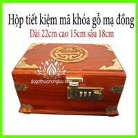 Hộp tiết kiêm tiền-Hộp đựng có mã khóa dài 20cm cao 15cm sâu 15cm