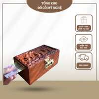 Hộp tiết kiệm tiền , hộp đựng con dấu gỗ hương sang trọng , đẳng cấp