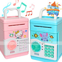 Hộp tiết kiệm tiền thông minh dạng két sắt mini cho bé