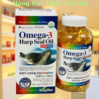 Hộp tinh dầu Omega 3 Harp Seal Oil 1000mg tinh dầu hải cẩu 300 viên - Hỗ trợ tim mạch, thần kinh, bổ mắt