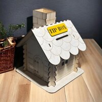 HỘP TIP BOX GỖ, HỘP ĐỰNG TIỀN DECOR làm bằng plywood