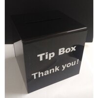 Hộp tip hộp đựng tiền từ thiện mica đặt màu theo yêu cầu