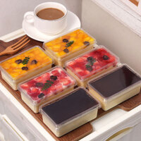 Hộp Tiramisu Lớp Trong Suốt Mousse Bánh Đậu Nành Sữa Đậu Nành Dùng Một Lần Món Tráng Miệng Nướng Hộp Bao Bì
