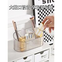 Hộp tổ chức cọ trang điểm cao cấp, hộp đựng son môi acrylic, giá đỡ bút trang điểm để bàn