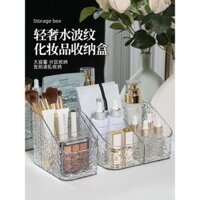 Hộp tổ chức cọ trang điểm cao cấp, hộp đựng son môi acrylic, giá đỡ bút trang điểm để bàn