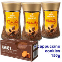 [hộp to] Combo 03 Tchibo Family 200g + 01 Bánh Annas sx tại Lotus Bỉ 150g