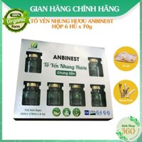 Hộp Tổ Yến Nhung Hươu Anbinest Chưng Sẵn 6 Hũ x 70ml thuộc The Moshav Farm Bồi Bổ Sức Khoẻ, Tăng Cường Miễn Dịch