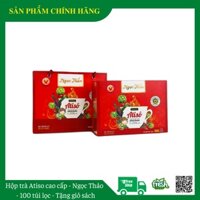 Hộp trà Atiso Ngọc Thảo loại cao cấp 100 túi lọc - Tặng túi