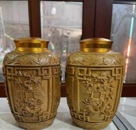 Hộp trà chè gỗ bách xanh lắp đồng cao cấp kt 2011cm