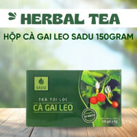 Hộp trà túi lọc cà gai leo sadu combo 6 hộp trà cà gai leo 150gr, hỗ trợ mát gan, giải độc gan, men gan cao - HERBAL TEA