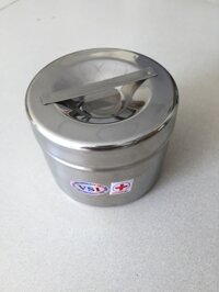 Hộp tròn inox đúc y tế 10x8 (size lớn)