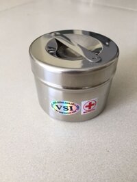 Hộp tròn inox đúc y tế 8.5x7 (size trung)