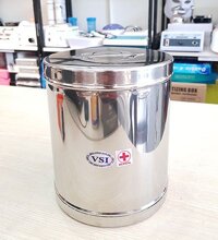 Hộp tròn inox y tế 13x15 (Đại ghép)