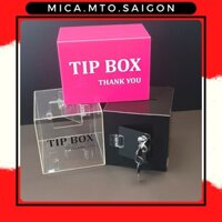 Hộp Trong Suốt - Hộp Mica - Hộp Đựng Tip Bằng Mica - Hộp Tip Có Khóa