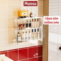Hộp Trong Suốt Treo Tường Kèm Miếng Dán, Kệ Đựng Mỹ Phẩm Treo Tường Chắc Chắn Chịu Lực Tốt HTREO002