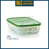 Hộp trữ mát có nút hô hấp Ventsmart 1,8L thấp của Tupperware - Hộp nhựa chuyên bảo quản rau, củ quả