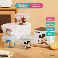 Hộp Trữ Thức Ăn Dặm Bằng Thủy Tinh Cao Cấp Hình Disney Cho Bé