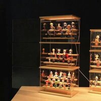 Hộp Trưng Bày Dạ Quang Hộp Trưng Bày Trong Suốt Acrylic Tủ Trưng Bày Lego Hộp Đựng Nước Hoa Bong Bóng Hộp Đựng Người Mù