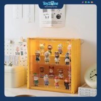 Hộp Trưng Bày Đồ Chơi Mô Hình Kiểu Container 2 Tầng có đèn LED