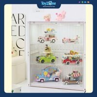 Hộp Trưng Bày Đồ Chơi Mô Hình Kiểu Container 2 Tầng