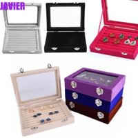 Hộp trưng bày trang sức JAVIER Di động thanh lịch cổ điển trưng bày khay đựng cho nữ Nhẫn trưng bày