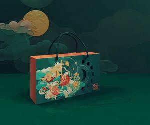 Hộp trung thu 2 bánh nguyệt cung