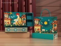 HỘP TRUNG THU 6 BÁNH MINI – PHỤNG NƯƠNG ( ĐỰNG BÁNH 50G-80G)